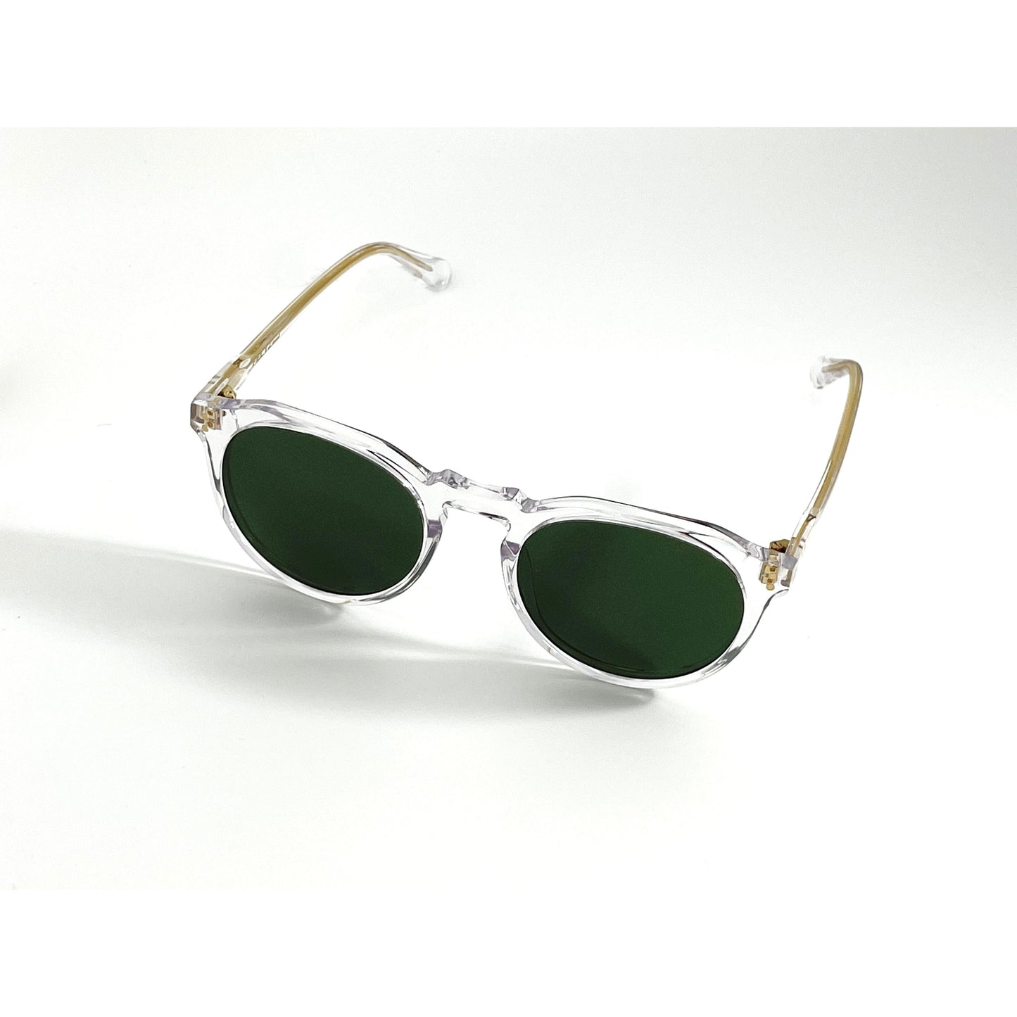 Crystal Quartz Green Acetate Polarized Unisex Sunglasses