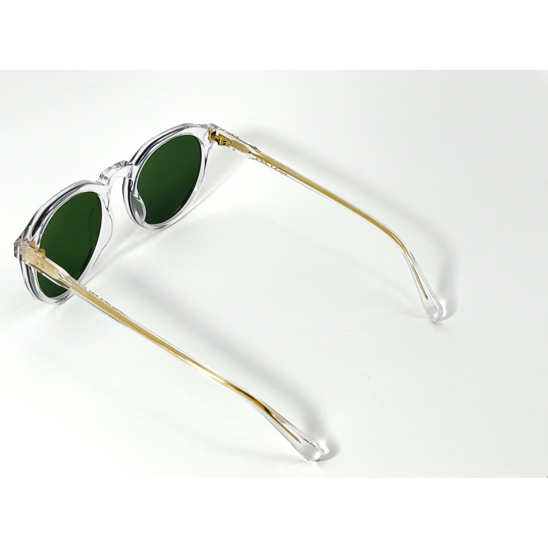 Crystal Quartz Green Acetate Polarized Unisex Sunglasses