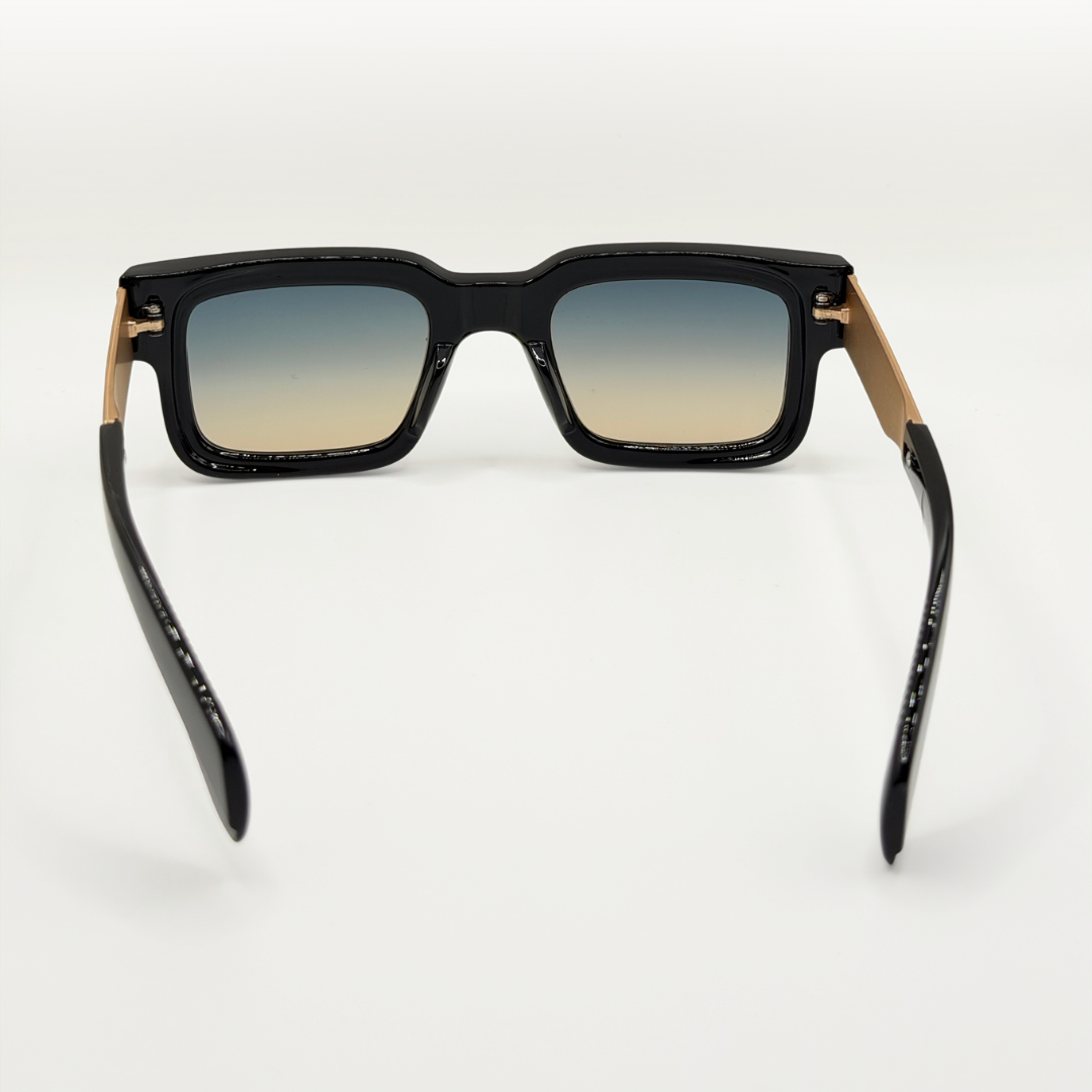 Vintage Polarized Square Sunglasses Amber Gold Frame adjustable tint sunglasses - View 23