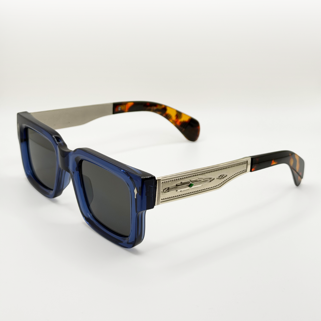 Vintage Polarized Square Sunglasses Amber Gold Frame adjustable tint sunglasses - View 4