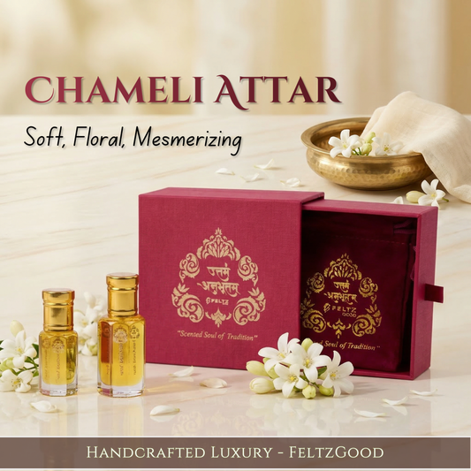 Chameli Jasmine Attar Perfume Oil Handmade Alcohol Free Vegan Fragrance - Alcohol-Free Traditional Indian Attar Perfume Oil - View 1