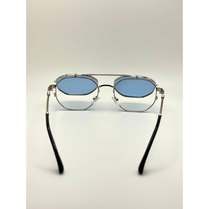 Flip Up Sunglasses For Men Women Vintage Metal Frame Adjustable Lift Up Lens Retro Steampunk Style Shades Fashion And Festival Eyewear adjustable tint sunglasses - View 10