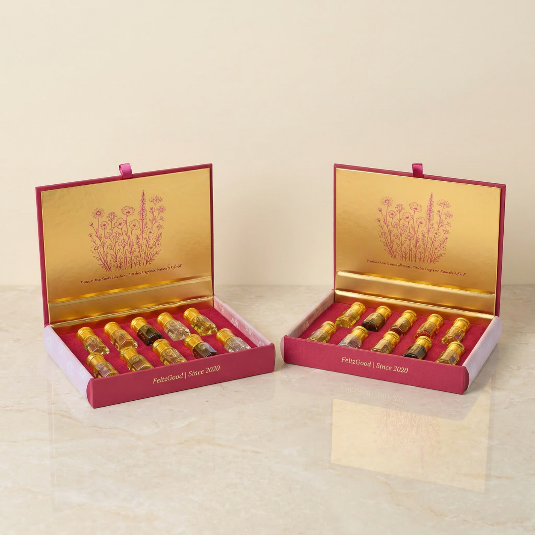 Luxury Attar Perfume Oil 10X3Ml Gift Set Natural Alcohol Free Fragrance - Alcohol-Free Traditional Indian Attar Perfume Oil - View 2