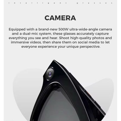 Ai Smart Camera Glasses With Hd 1080P Video Photo Voice Assistant Translation Music Smart Sunglasses For Travel Cycling Outdoor adjustable tint sunglasses - View 3