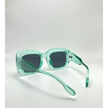 Crystal Oversized Square Frame Women Sunglasses adjustable tint sunglasses - View 2