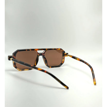 Aviator Tortoise Square Vintage Fashion Designer Unisex Sunglasses adjustable tint sunglasses - View 8