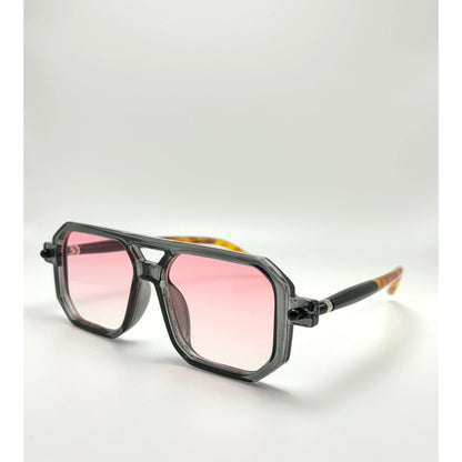 Aviator Tortoise Square Vintage Fashion Designer Unisex Sunglasses adjustable tint sunglasses - View 1