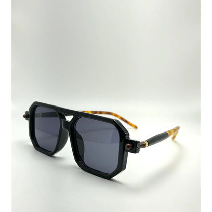 Aviator Tortoise Square Vintage Fashion Designer Unisex Sunglasses adjustable tint sunglasses - View 3