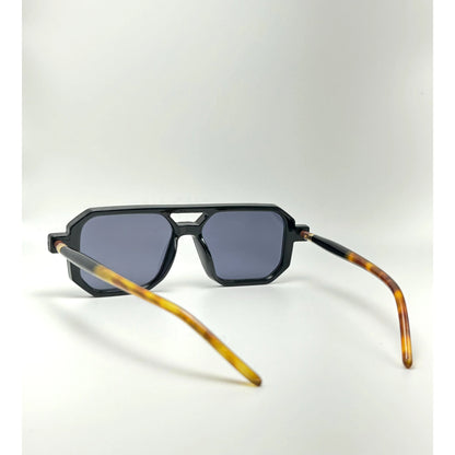 Aviator Tortoise Square Vintage Fashion Designer Unisex Sunglasses adjustable tint sunglasses - View 4