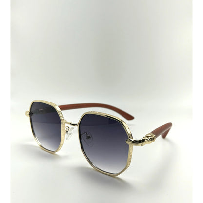 Wooden Grain Retro Design For Men S Womens Sunglasses adjustable tint sunglasses - View 3