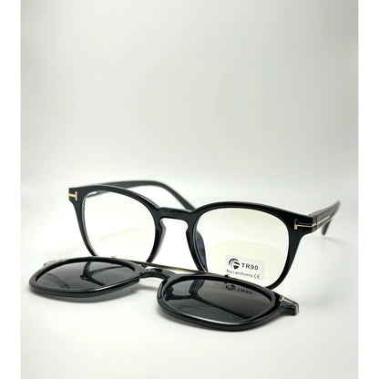 Italian Double Lens Retro Square Polarized Plus Anti Blue Light Glasses For Men And Women Sunglasses adjustable tint sunglasses - View 2