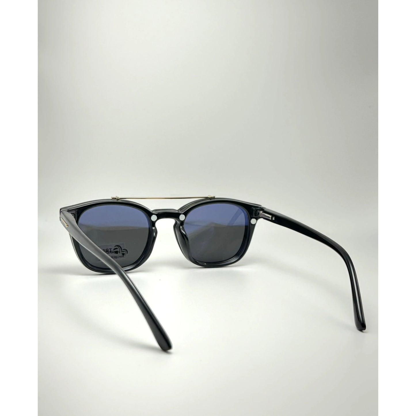 Italian Double Lens Retro Square Polarized Plus Anti-Blue Light Glasses