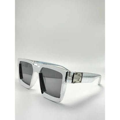 Funky Black Gold Square Uv400 Unisex Sunglasses adjustable tint sunglasses - View 5