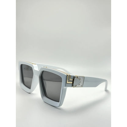 Funky Black Gold Square Uv400 Unisex Sunglasses adjustable tint sunglasses - View 7