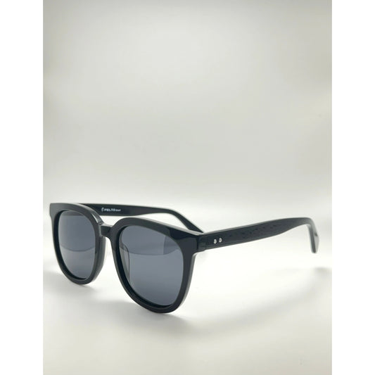 Black on Black Retro Acetate Polarized Unisex Sunglasses