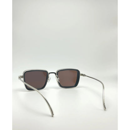 Ocean Blue Mirror Retro Square Sunglass For Men Women adjustable tint sunglasses - View 2