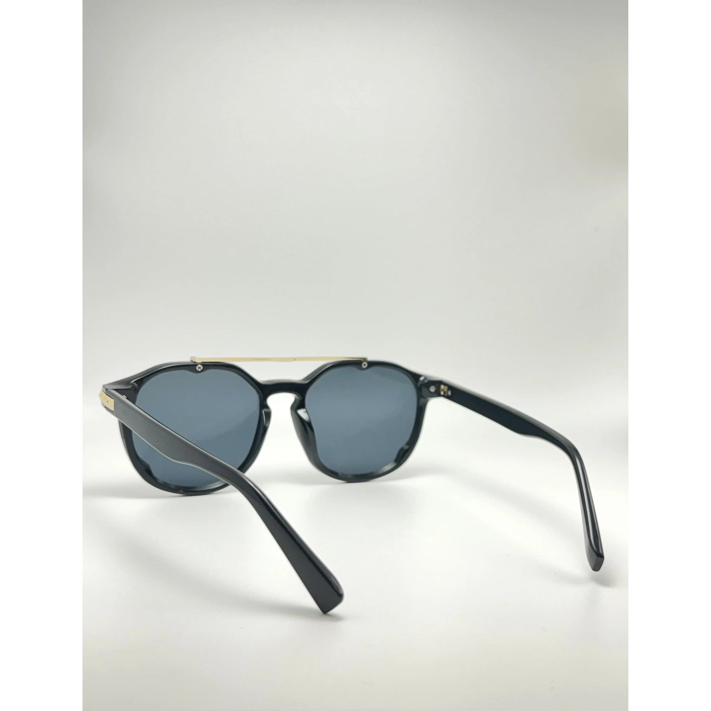 Retro Metal Bridge Round Frame Unisex Sunglasses