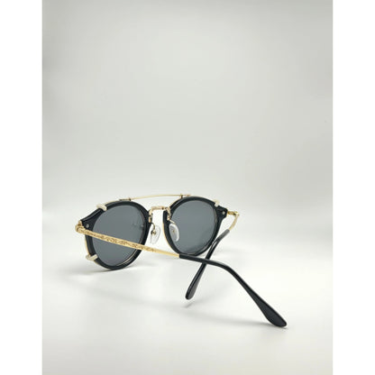 Classic Double Lens Retro Steampunk Design Sunglasses For Men And Women adjustable tint sunglasses - View 2