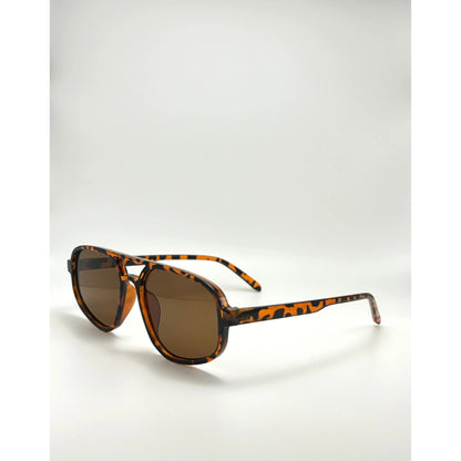 Double Bridge Aviator Retro Designer Men And Women Sunglasses adjustable tint sunglasses - View 5