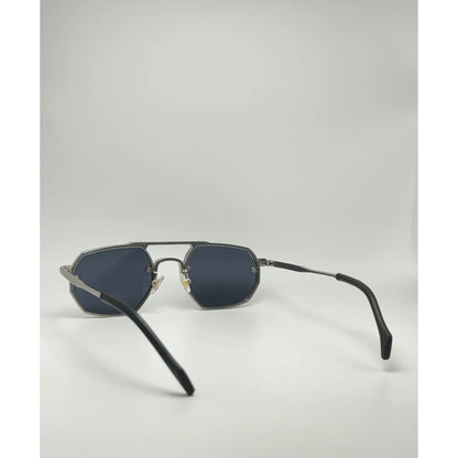 Double Bridge Metal Frame Uv400 Locomotive Decor Modern Steampunk Men Sunglasses adjustable tint sunglasses - View 4