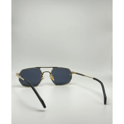 Double Bridge Metal Frame Uv400 Locomotive Decor Modern Steampunk Men Sunglasses adjustable tint sunglasses - View 2