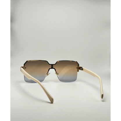 Semi Rimless Designer Square Sunglasses For Women adjustable tint sunglasses - View 2