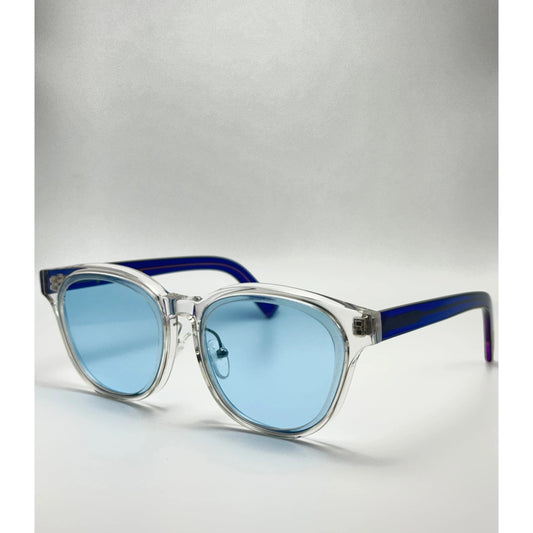 Crystal Icy blue Acetate Polarized Unisex Sunglasses