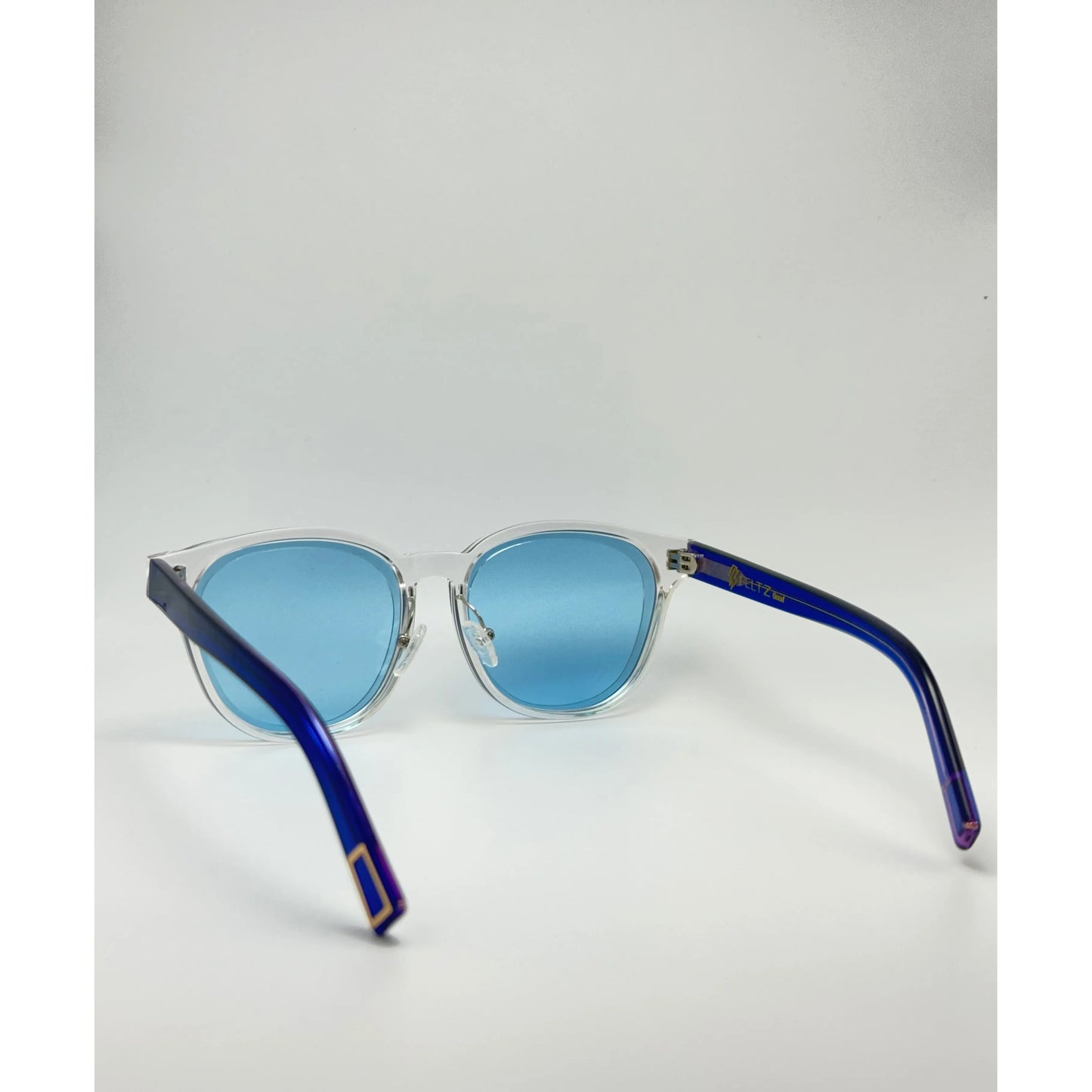 Crystal Icy blue Acetate Polarized Unisex Sunglasses