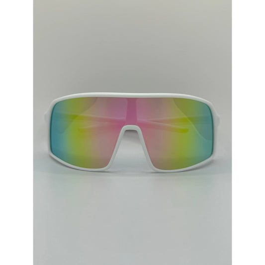 Polarized Rainbow Mirrored Sports & Outdoor Sunglasses with UV Protection For Men And Women