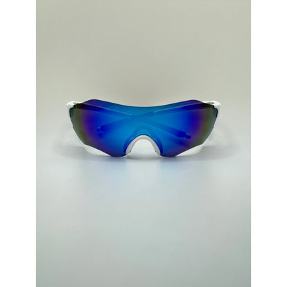 Blue Mirrored Polarized Sports Sunglasses With Uv Protection For Cycling And Outdoor Activities adjustable tint sunglasses - View 1