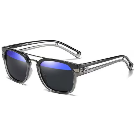 Exclusive Polarized Sport Design Dubery Square Mirror Unisex Sunglasses