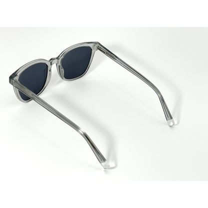 Crystal Grey Retro Acetate Titanium Polarized Sunglasses adjustable tint sunglasses - View 3