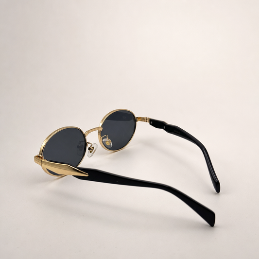 Vintage-Inspired Oval Sunglasses: Retro Steampunk Gothic Unisex Eyewear for Festivals & Summer