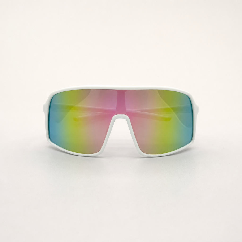 Polarized Rainbow Mirrored Sports & Outdoor Sunglasses with UV Protection For Men And Women