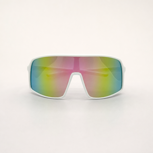 Polarized Rainbow Mirrored Sports & Outdoor Sunglasses with UV Protection For Men And Women