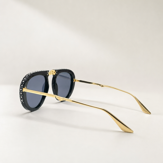 Luxury Diamond Quartz Polarized Sunglasses For Men's & Women's