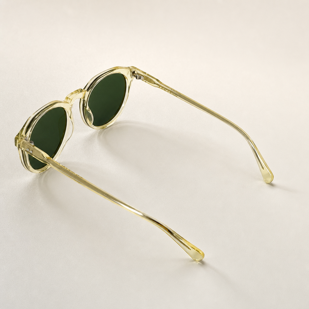 Crystal Dawn Green Acetate Polarized Unisex Sunglasses