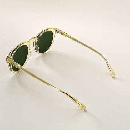 Crystal Dawn Green Acetate Polarized Unisex Sunglasses