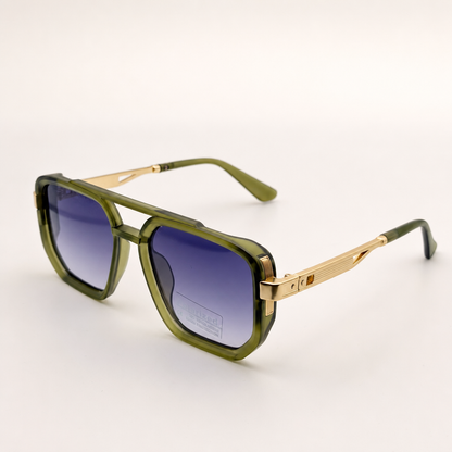 Retro Square Pilot Shades | Polarized UV400 Glasses | Unisex Eyewear