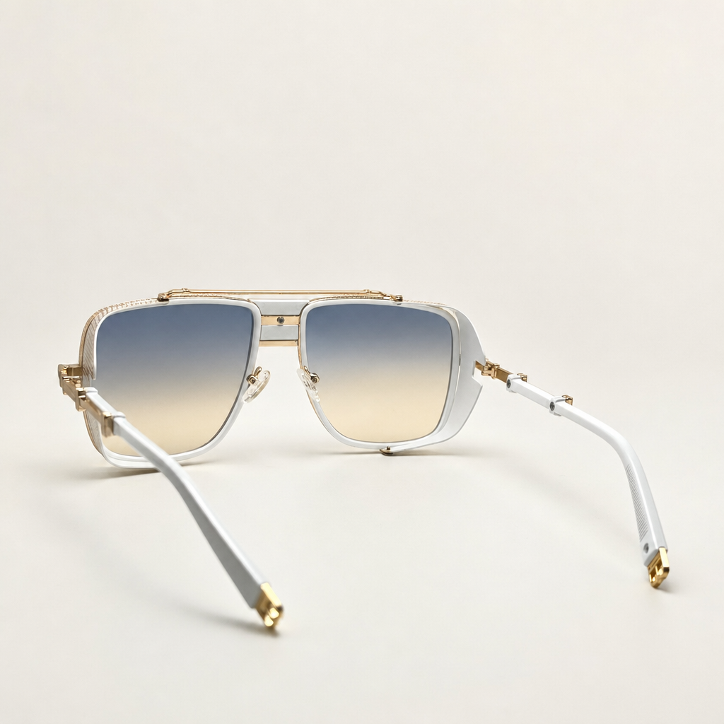 Pilot Steampunk Designer UV400 Unisex Sunglasses