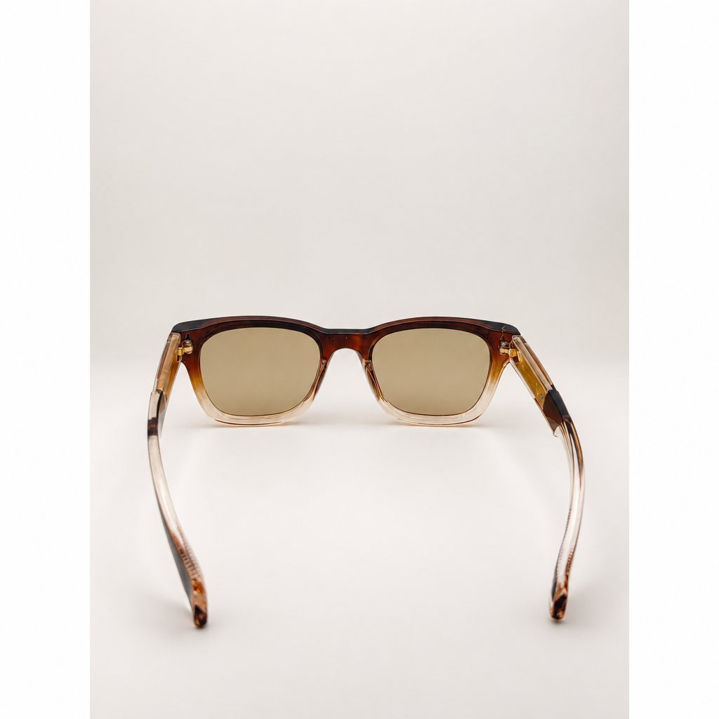 Unisex Retro-Inspired Square Sunglasses with UV400 Protection & Personalized Sunglasses Case