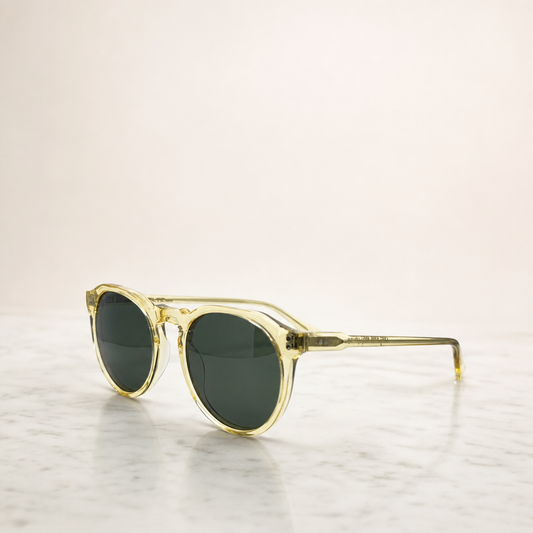 Crystal Dawn Green Acetate Polarized Unisex Sunglasses