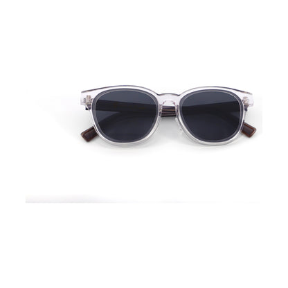 Crystal Dark Chocolate Acetate Polarized Unisex Sunglasses adjustable tint sunglasses - View 4