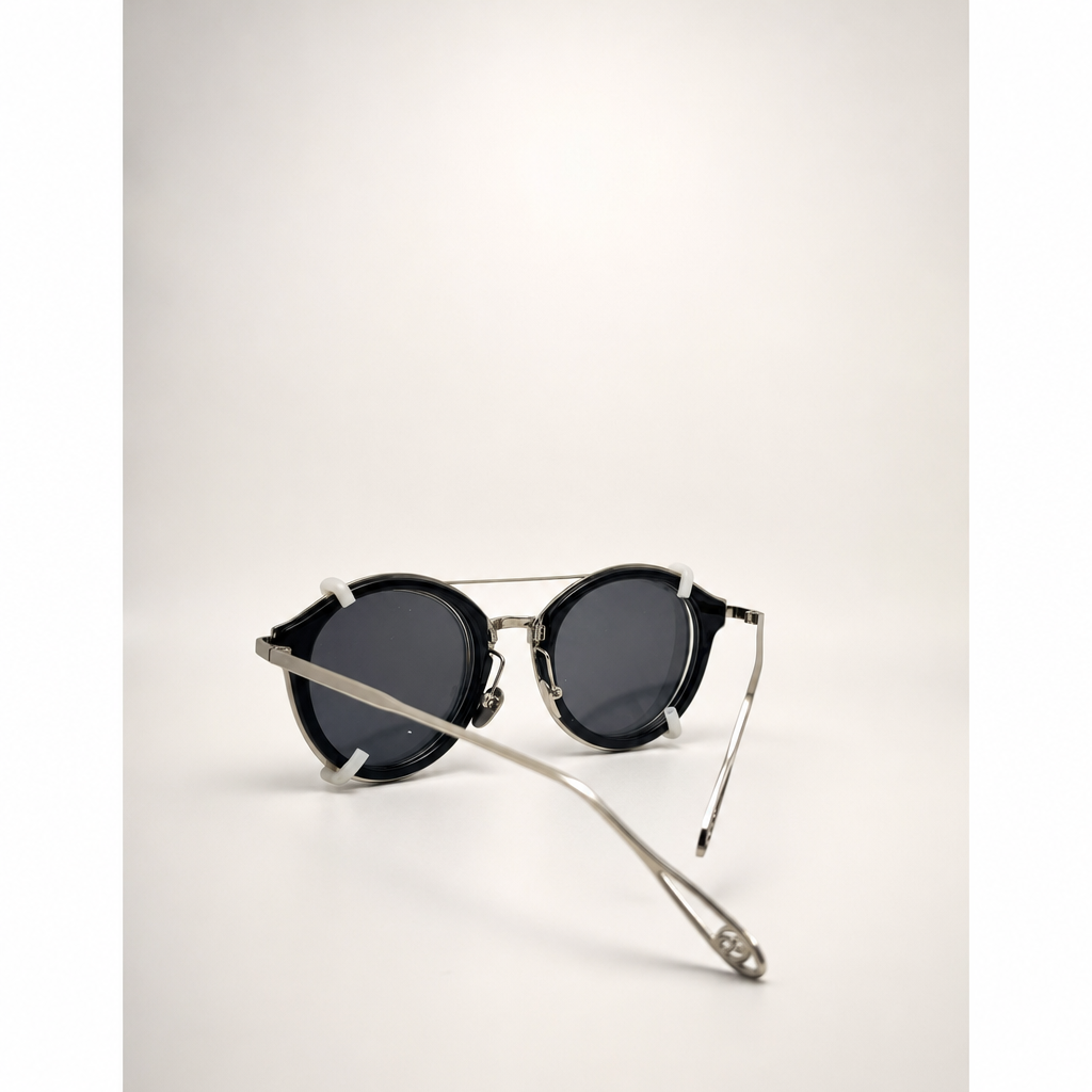 Classic Double Lens Retro Steampunk Design Unisex Sunglasses