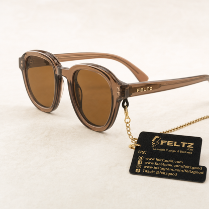 Crystal Icy blue Acetate Polarized Unisex Sunglasses