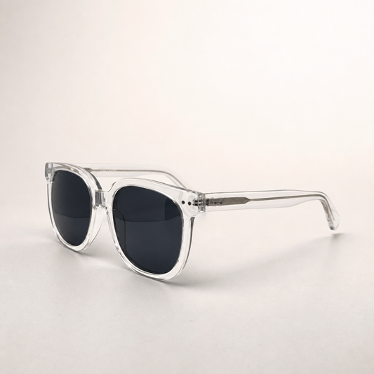 Foggy Crystal Retro Acetate Polarized Unisex Sunglasses