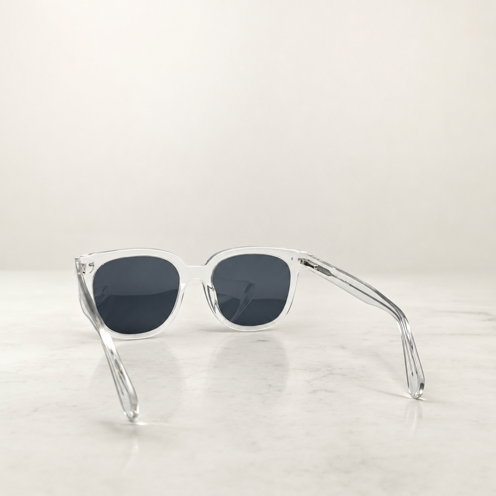 Crystal Water Retro Acetate Polarized Unisex Sunglasses