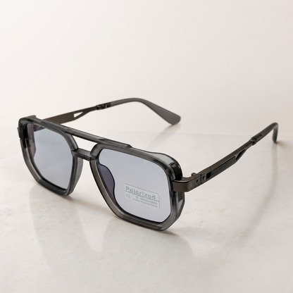 Retro Square Pilot Shades | Polarized UV400 Glasses | Unisex Eyewear