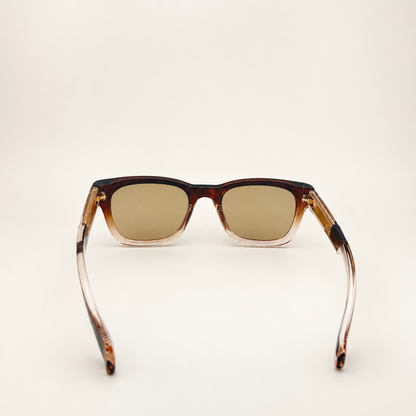 Unisex Retro-Inspired Square Sunglasses with UV400 Protection & Personalized Sunglasses Case