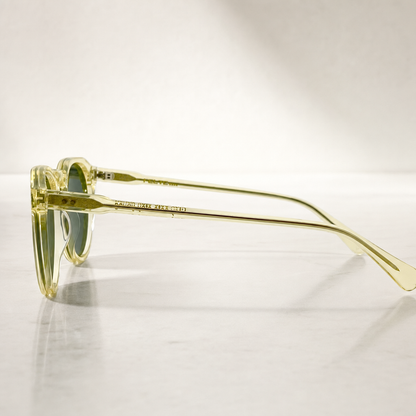 Crystal Dawn Green Acetate Polarized Unisex Sunglasses